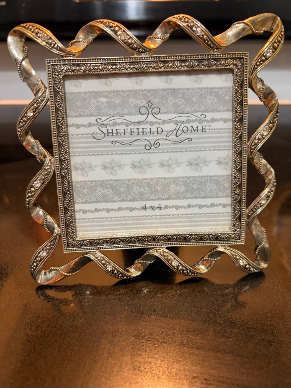 Sheffield Home Metallic Gold Ribbon Twist Photo Frame